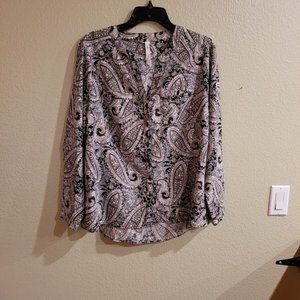Button Down Paisley Shirt